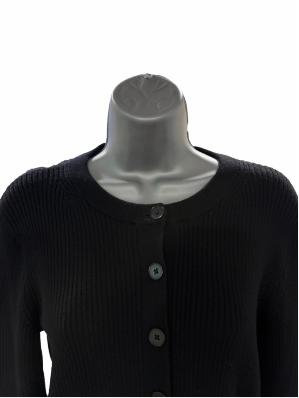 NWOT Madewell Whipstitched Longline Cardigan in Merino Blend black size medium - Picture 3 of 10